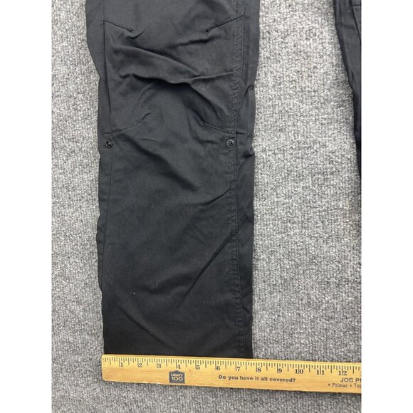 PrAna Pants Womens 4 Short Black Nylon Stretch Hiking Outdoor Travel Cargo - Picture 6 of 9